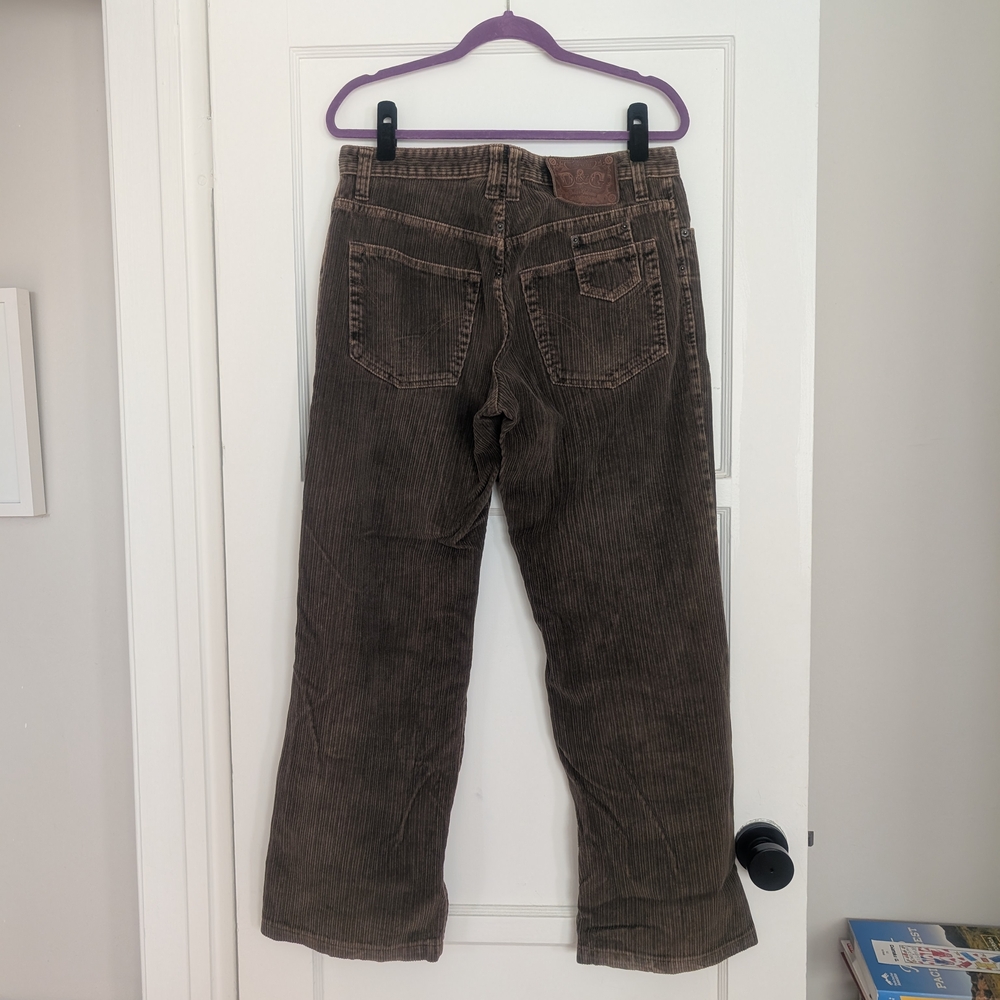 D&G Dolce & Gabbana Corduroy Pants - Brown 34 Waist - Picture 8 of 9